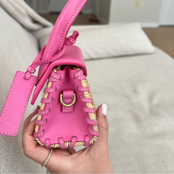 Jacquemus Le chiquito Osier Bag raffia and leather mini - Picture 7 of 8